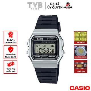 Đồng hồ unisex dây nhựa Casio chính hãng F-91WM-7ADF (35mm)