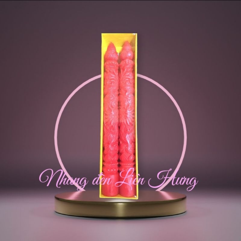 1đôi đèn chạm rồng 35cm