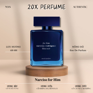 Nước hoa nam nữ 𝐍𝐚𝐫𝐜𝐢𝐬𝐨 𝐟𝐨𝐫 𝐇𝐢𝐦 𝐁𝐥𝐞𝐮 𝐍𝐨𝐢𝐫 edp chính hãng cuốn hút mát mẻ nịnh mũi 5/10ml | 20x_perfumev