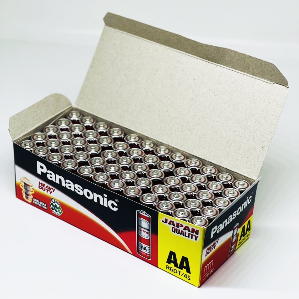 Một Vỉ 4 Viên Pin AA Panasonic 1,5V Tiểu Đỏ R6DT-4S Chính Hãng