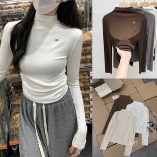 Áo giữ nhiệt nữ , Áo dài tay cổ 3 phân