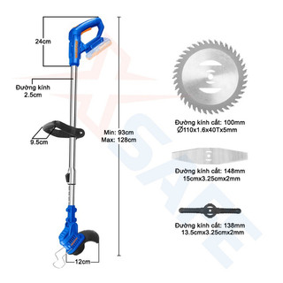 WADFOW Máy cắt cỏ dùng pin 20V WGTP5116