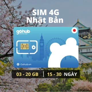SIM 4G du lịch Nhật Bản dung lượng khủng - Gói cố định dài ngày - Tặng kèm que chọc SIM