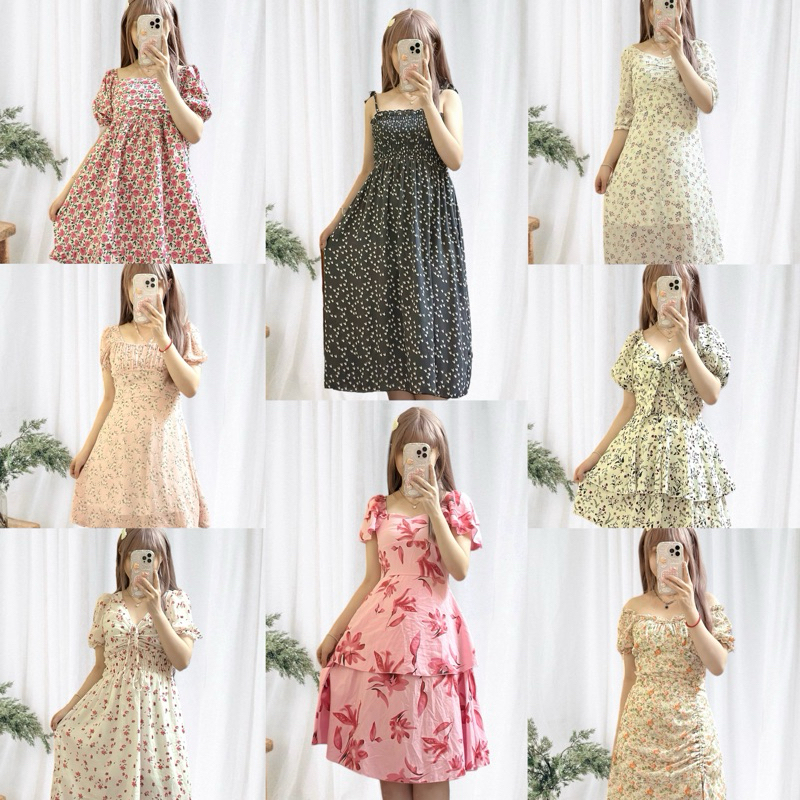 🦋Đầm/Váy hoa nhí 2hand