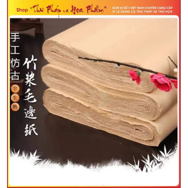 Xấp 10 tờ Giấy xuyến chỉ dùng cho thư Pháp thư họa, vẽ tranh thủy mặc