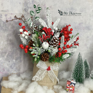 (Giá Tại Xưởng)Bình hoa Noel Trang Trí Giáng Sinh, Decor Phòng Khách, Shop, Studio của Mê Thảo Flower