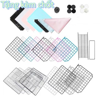    TẶNG KÈM CHỐT  Lưới sắt ghép tủ kệ lồng chuồng quây chó mèo 