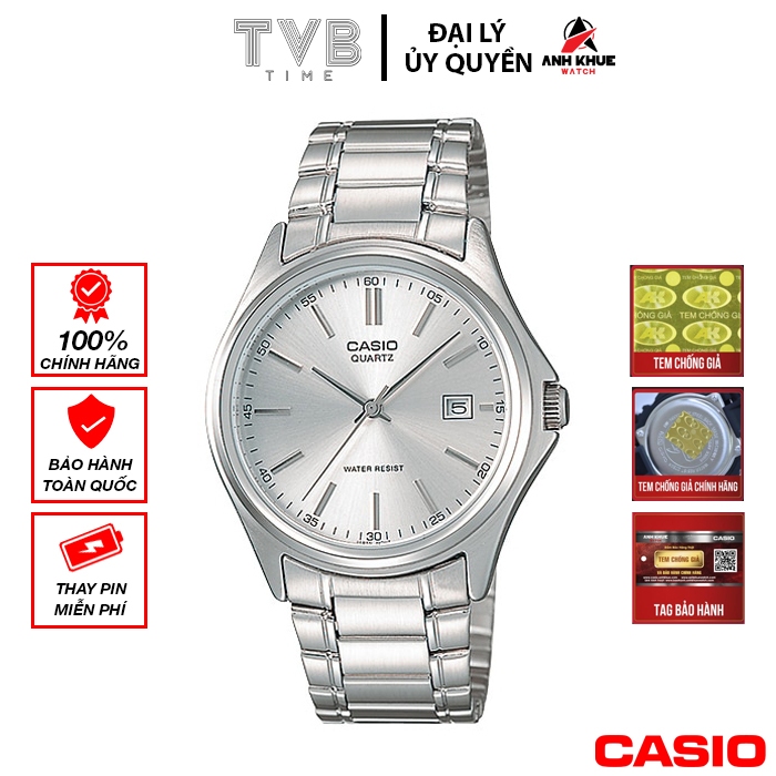 Đồng hồ nam dây kim loại Casio chính hãng MTP-1183A-7ADF (38mm)