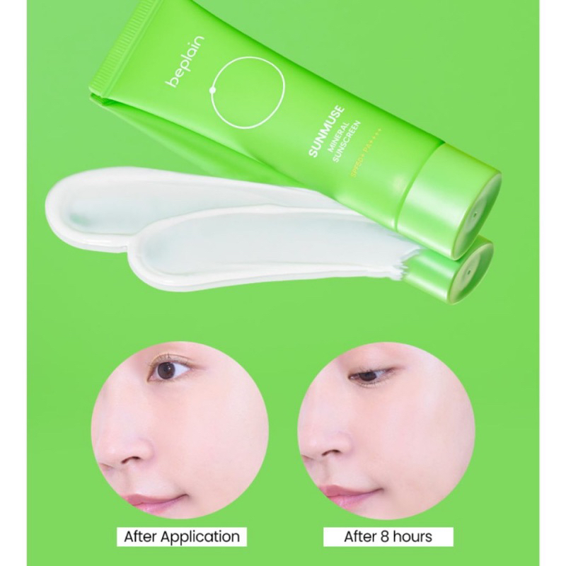Kem chống nắng Beplain xanh lá SUNMUSE MINERAL SUNSCREEN SPF 50+ PA++++ 50ml