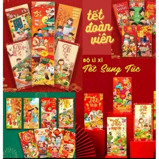 Combo 100 Bao lì xì tết  Giáp Thìn 2024 - Nhiều Mẫu Cực Đẹp