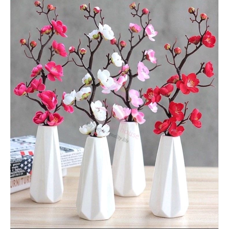 Cành đào vải - đào cổ 30cm trang trí