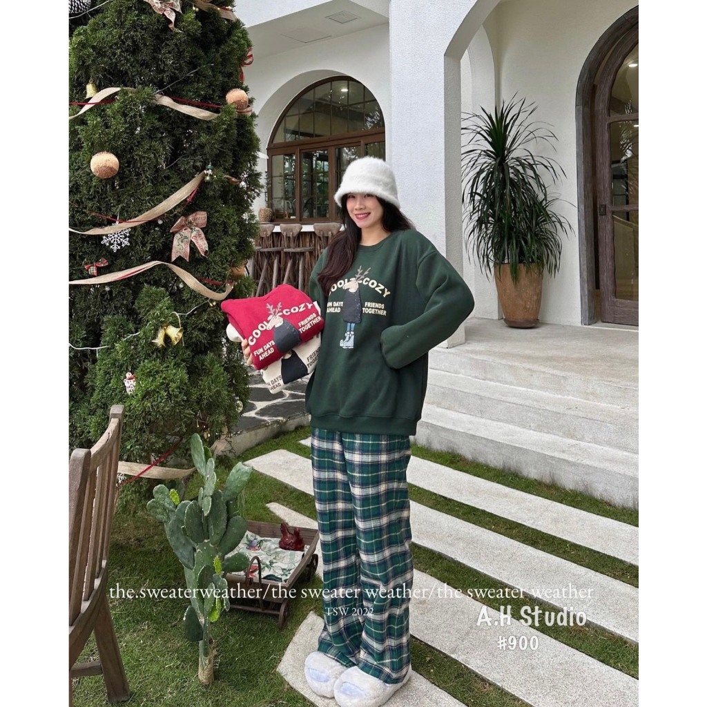 Áo nỉ bông dày, from to - Spring Girl - 900