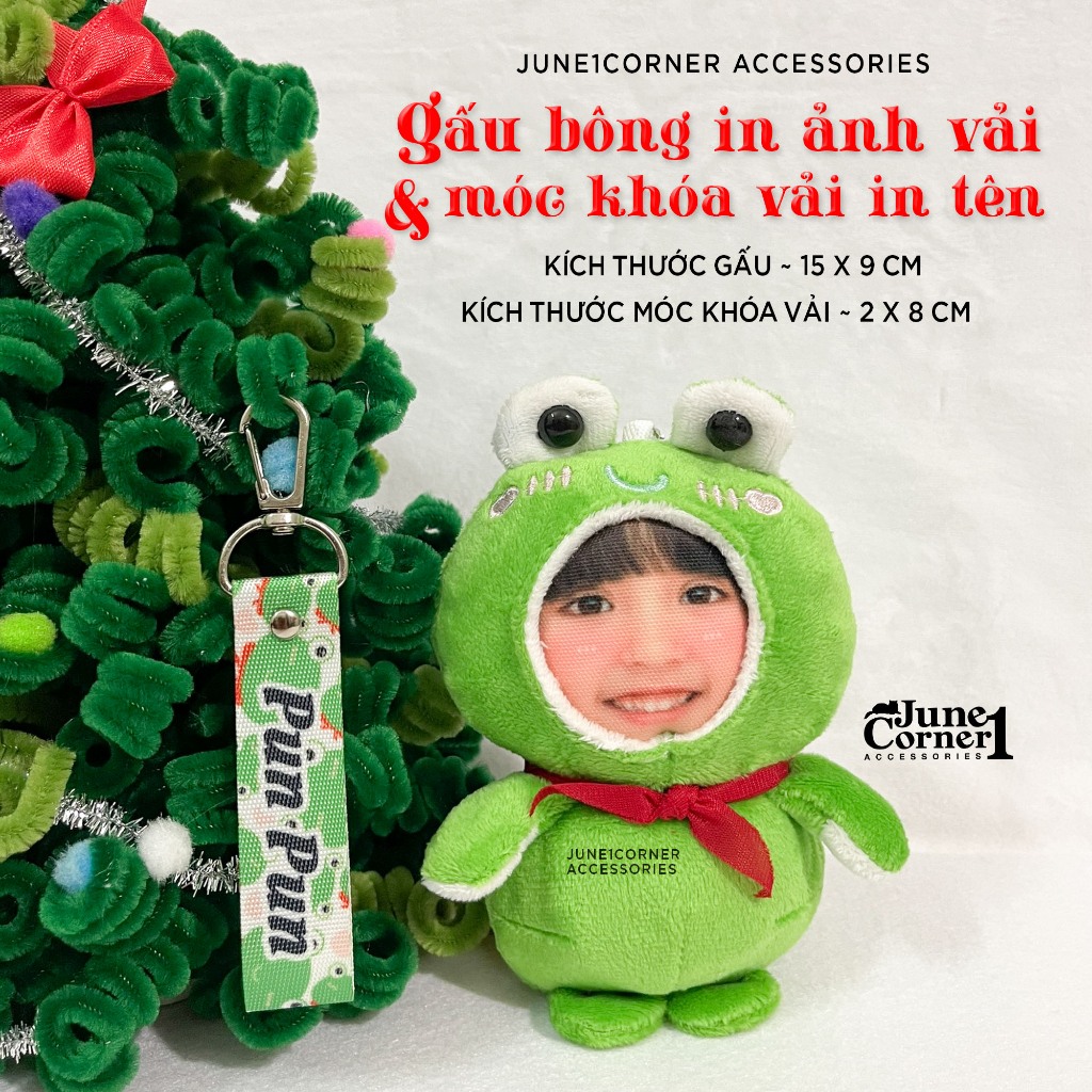 GẤU BÔNG IN ẢNH TRÊN VẢI THEO YÊU CẦU