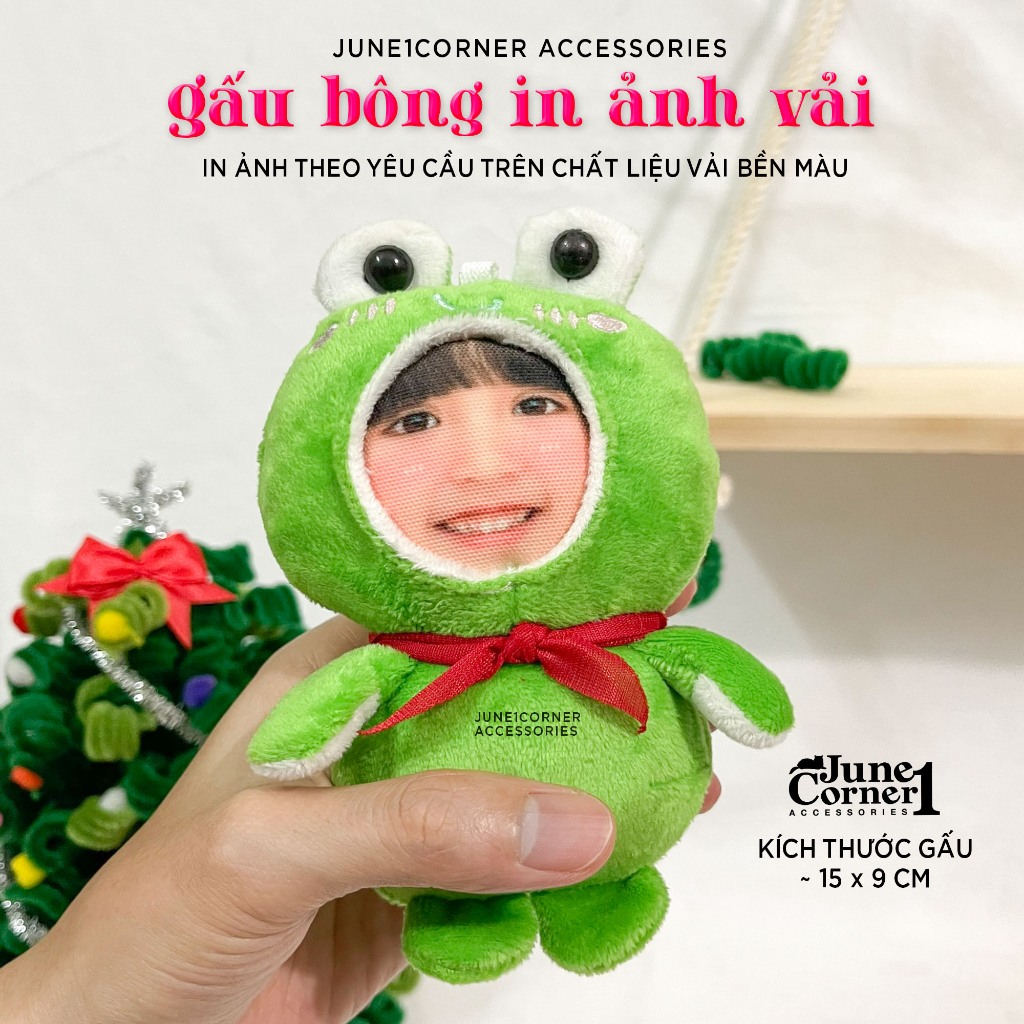 GẤU BÔNG IN ẢNH TRÊN VẢI THEO YÊU CẦU