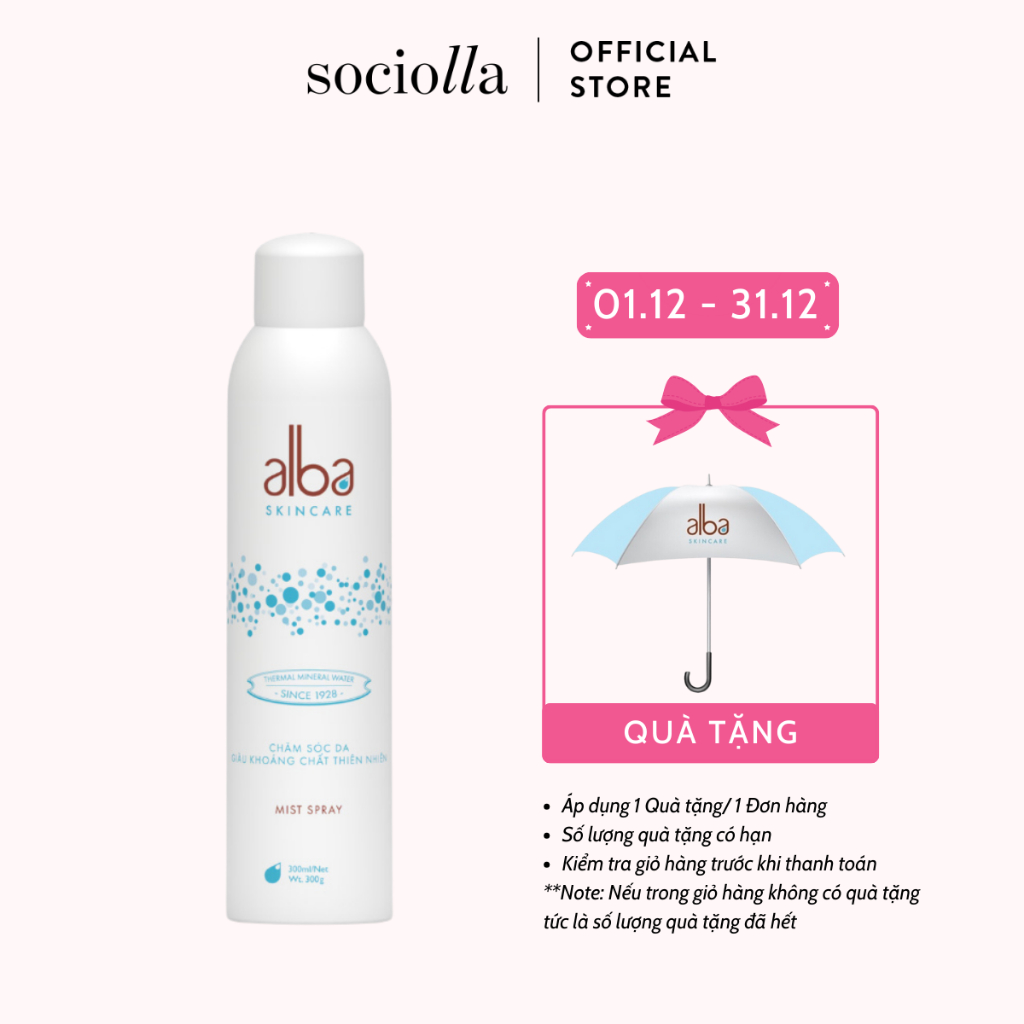Xịt Khoáng Chăm Sóc Da Giàu Khoáng Chất Thiên Nhiên Alba Skincare_Facial Mist Spray Adult