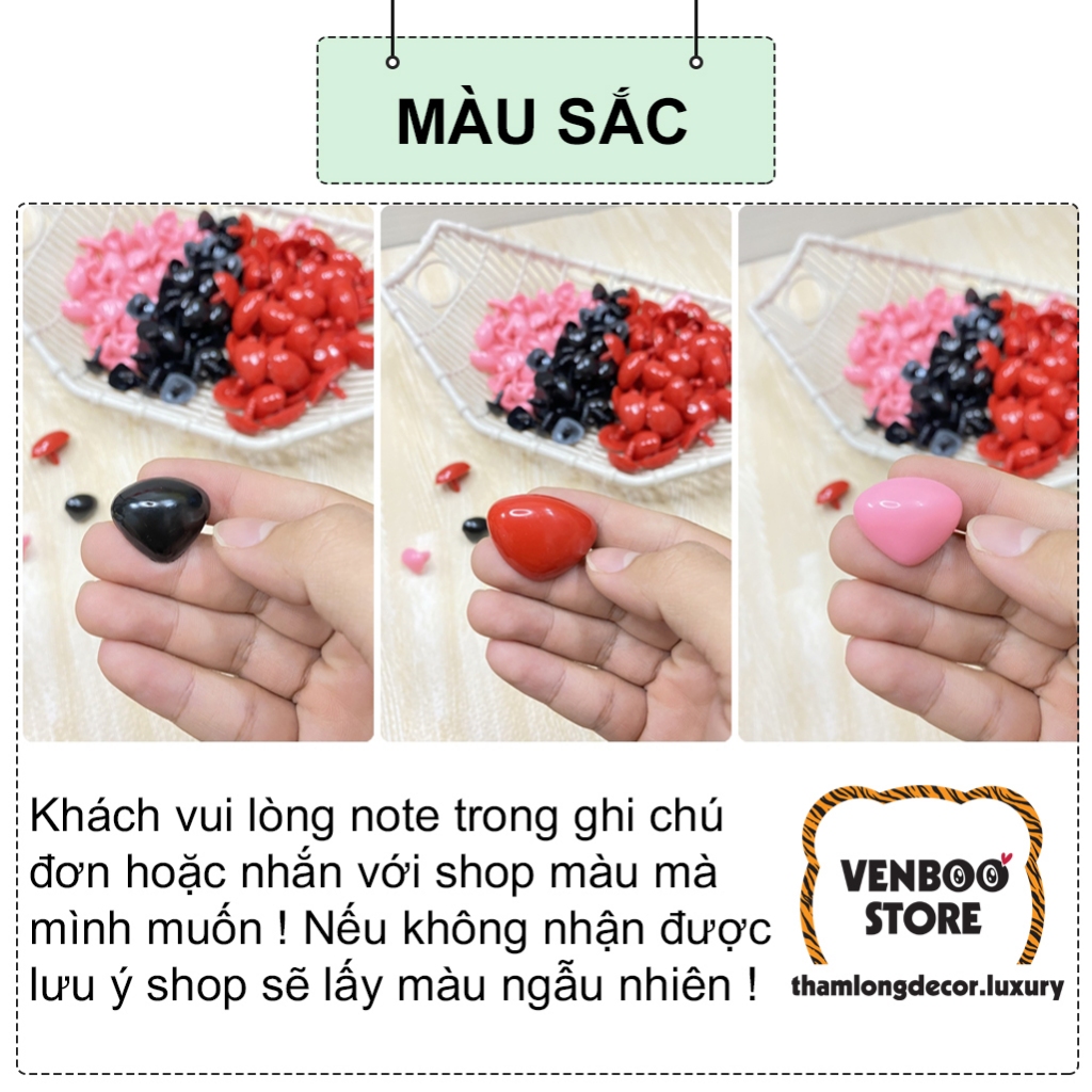 👀  50 Mũi GẤU BÔNG Teddy Mũi Thú Bông | Mũi Tam Giác | Mũi gấu bông ông già noel tuần lộc người tuyết