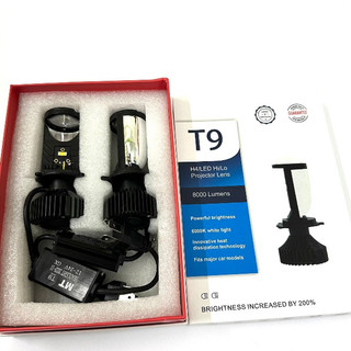 Đèn led pha bi cầu t9 chân h4 ánh sáng trắng bảo hành 1 năm