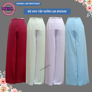 Quần áo dài bigsize lụa mặc với áo dài, quần lụa tuyết mịn cao cấp phối áo bà áo, quần mặc với áo croptop