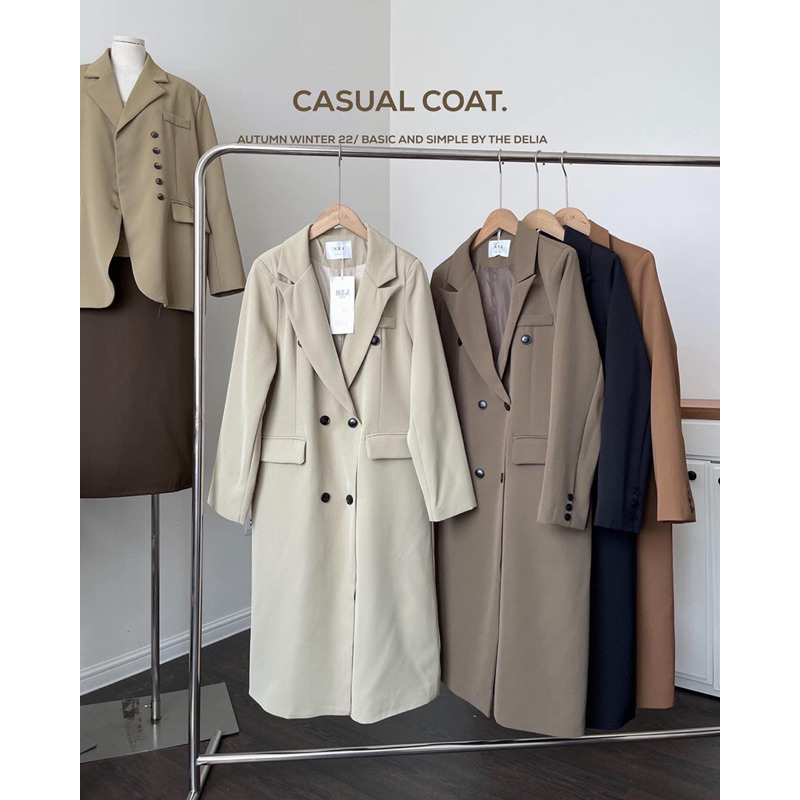 8876 ÁO BLAZER DÁNG DÀI 6 CÚC