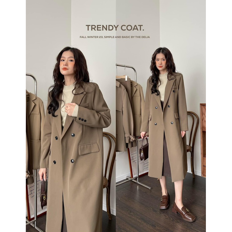 8876 ÁO BLAZER DÁNG DÀI 6 CÚC