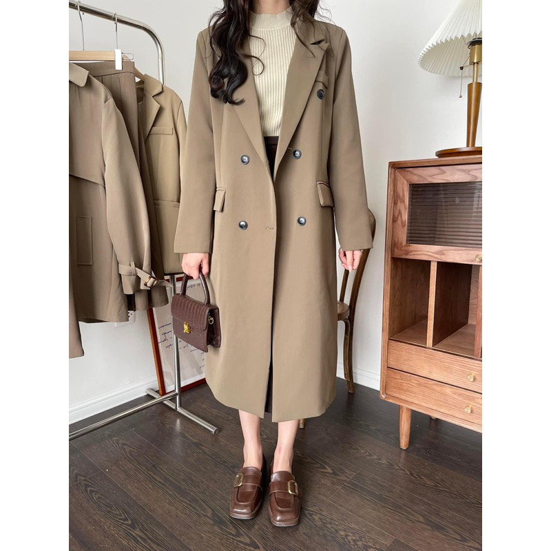 8876 ÁO BLAZER DÁNG DÀI 6 CÚC