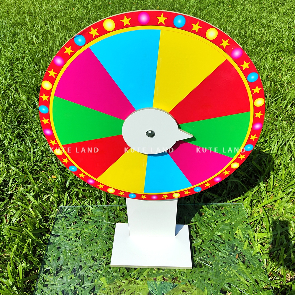 Vòng quay may mắn trúng thưởng size khủng 60 cm cao 90 mẫu 10 ô bán chạy nhất sự kiện có video thật V6090-M1