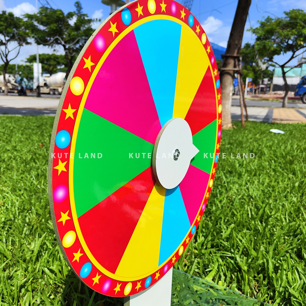 Vòng quay may mắn trúng thưởng size khủng 60 cm cao 90 mẫu 10 ô bán chạy nhất sự kiện có video thật V6090-M1