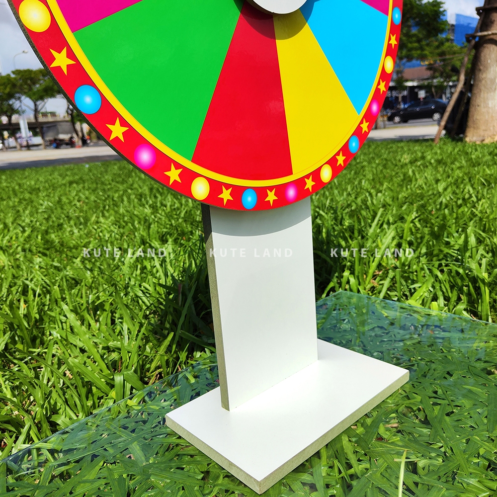 Vòng quay may mắn trúng thưởng size khủng 60 cm cao 90 mẫu 10 ô bán chạy nhất sự kiện có video thật V6090-M1