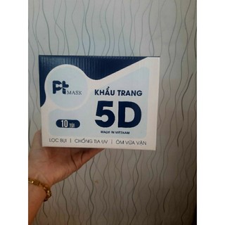 (thùng 100 cái) khẩu trang 5D PT Mask