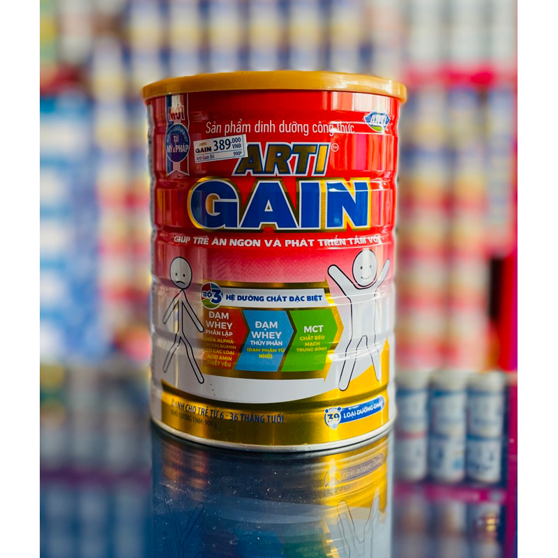 Sữa Bột Arti Gain đỏ 900g Giúp bé ăn ngon, tăng cân hiệu quả
