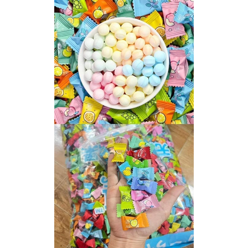 [sẵn hàng] kẹo hoa quả k đường link 50gr