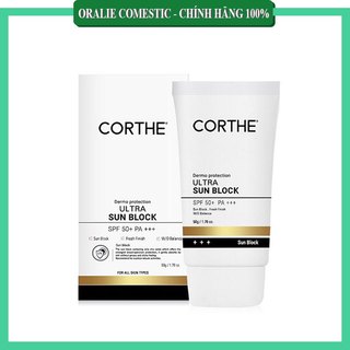 Kem Chống Nắng Corthe hẹ Dịu Không Bóng Nhờn Nâng Tone Siêu Đỉnh