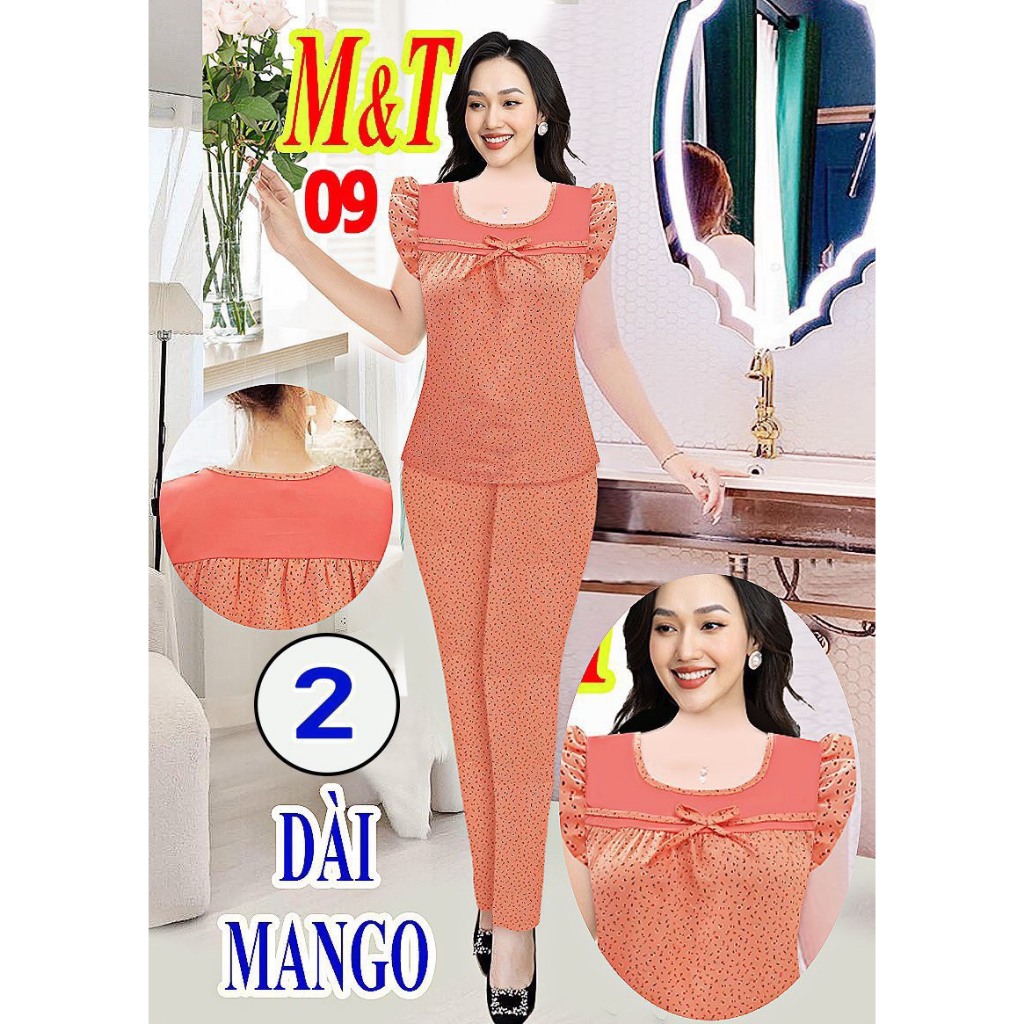 BỘ NỮ DÀI LỤA MANGO SIZE 2 DƯỚI 57KG