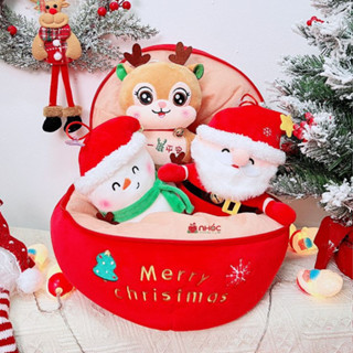 Combo quà tặng thú bông noel giáng sinh nhiều kiểu dáng, box quà giáng sinh bông cao cấp - NHÓC