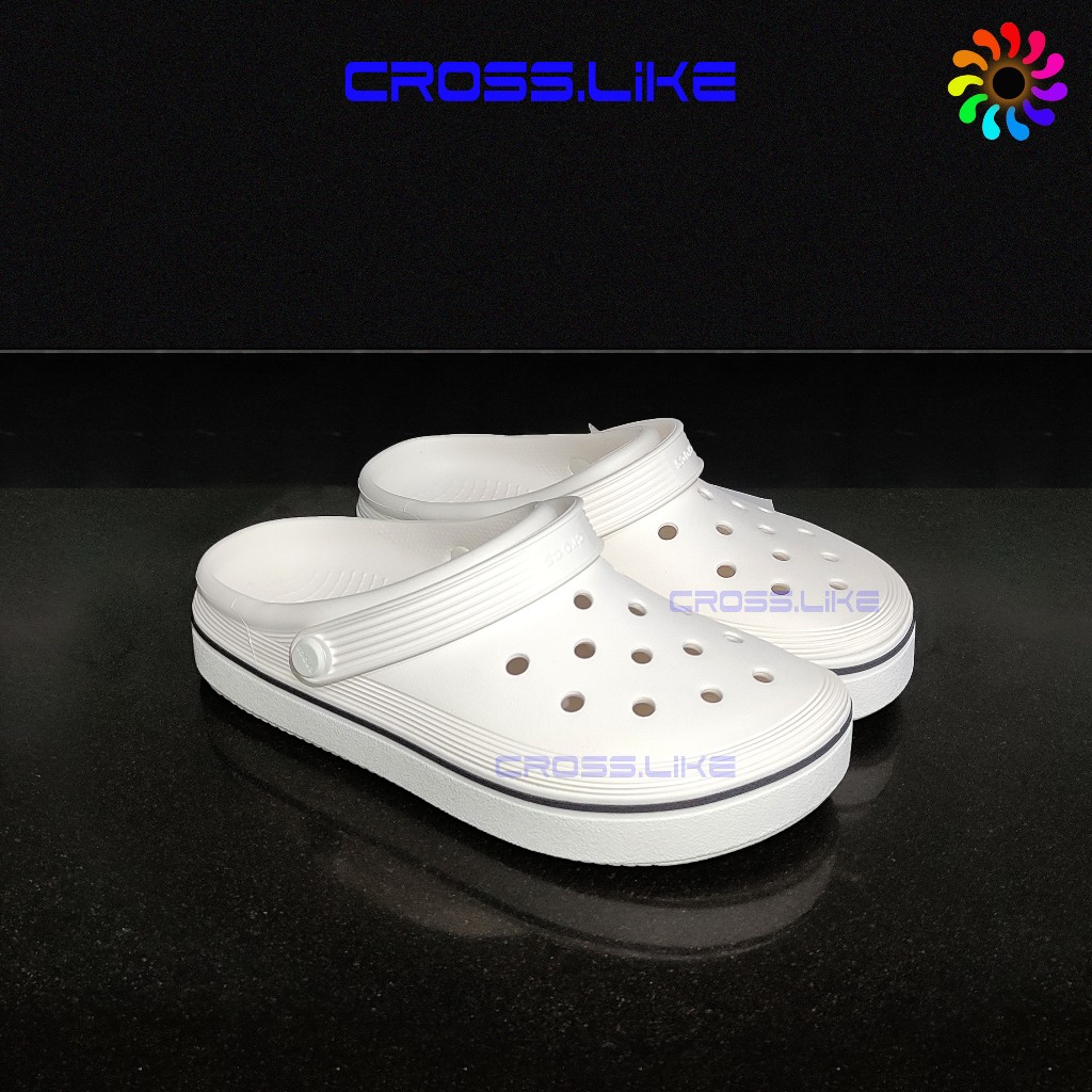 Sục nhựa CROSS Band Clean, dép nam nữ,nhựa nguyên khối siêu bền, đi mưa thoải mái.