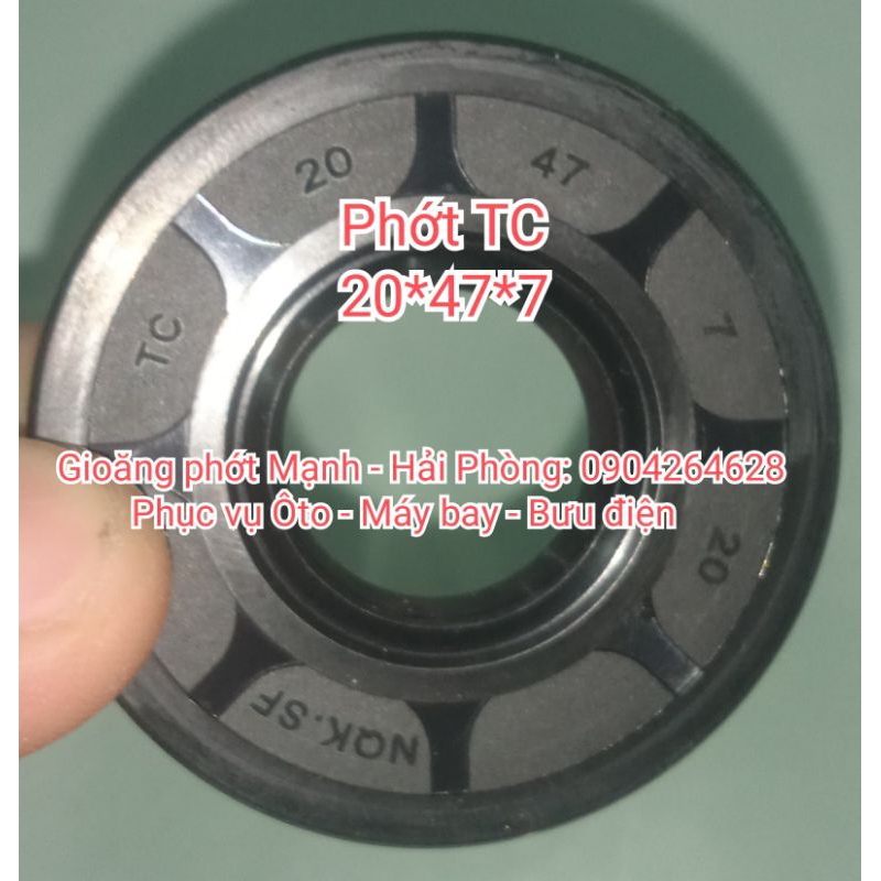 Phớt TC 20*47*7, 20x47x7