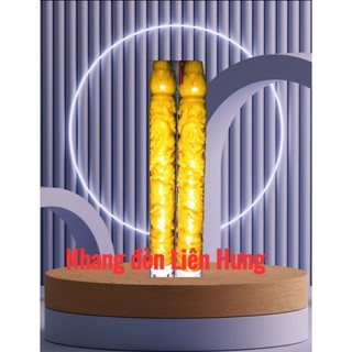 1 cặp đèn điêu khắc nổi 53cm