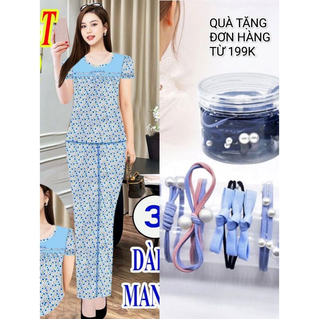 BỘ NỮ quần DÀI chất liệu LỤA MANGO SIZE 2(dưới 57kg) và SIZE 3 (dưới 63kg)
