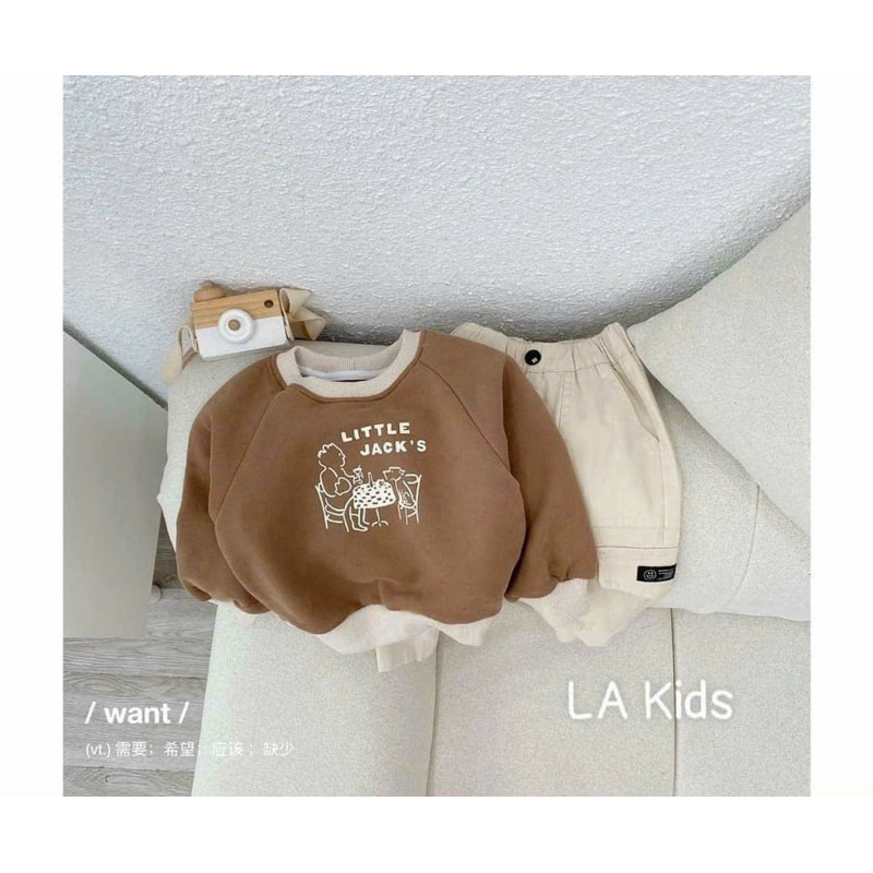 Sét kaki phối áo da cá