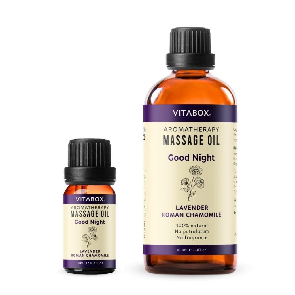 Dầu Massage Body Mát Xa Thư Giãn Ngủ Ngon Thiên Nhiên VITABOX Good Night Aromatherapy Massage Oil