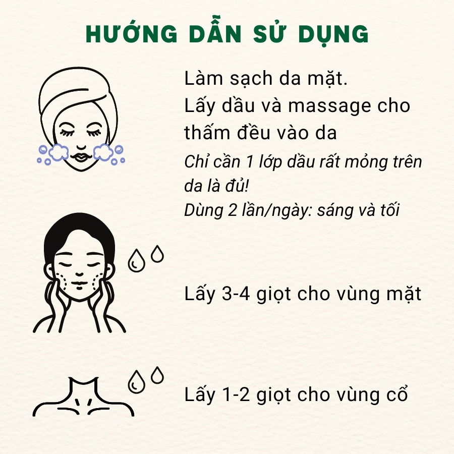 Dầu Dưỡng Da Mặt Cấp Ẩm Ngừa Mụn Sáng Da Cho Da Nhờn Và Hỗn Hợp VITABOX Light Serum Face Oil - 30mL