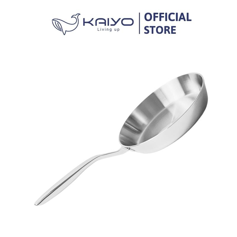 Chảo đúc inox 3 lớp đáy liền Tri-Ply Kaiyo size 20cm