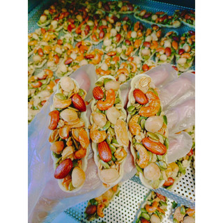 1Kg bánh thuyền granola có Macca, bánh thuyền mix hạt dinh dưỡng, ăn chay được