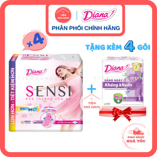 Băng vệ sinh diana sensi trắng siêu mỏng mặt bông siêu thấm - tiemnhachun