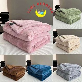 Chăn lông chồn cao cấp nhập khẩu mẫu mới năm 2024 nặng 2.5kg kích thước 2x2,3m - Timibedding