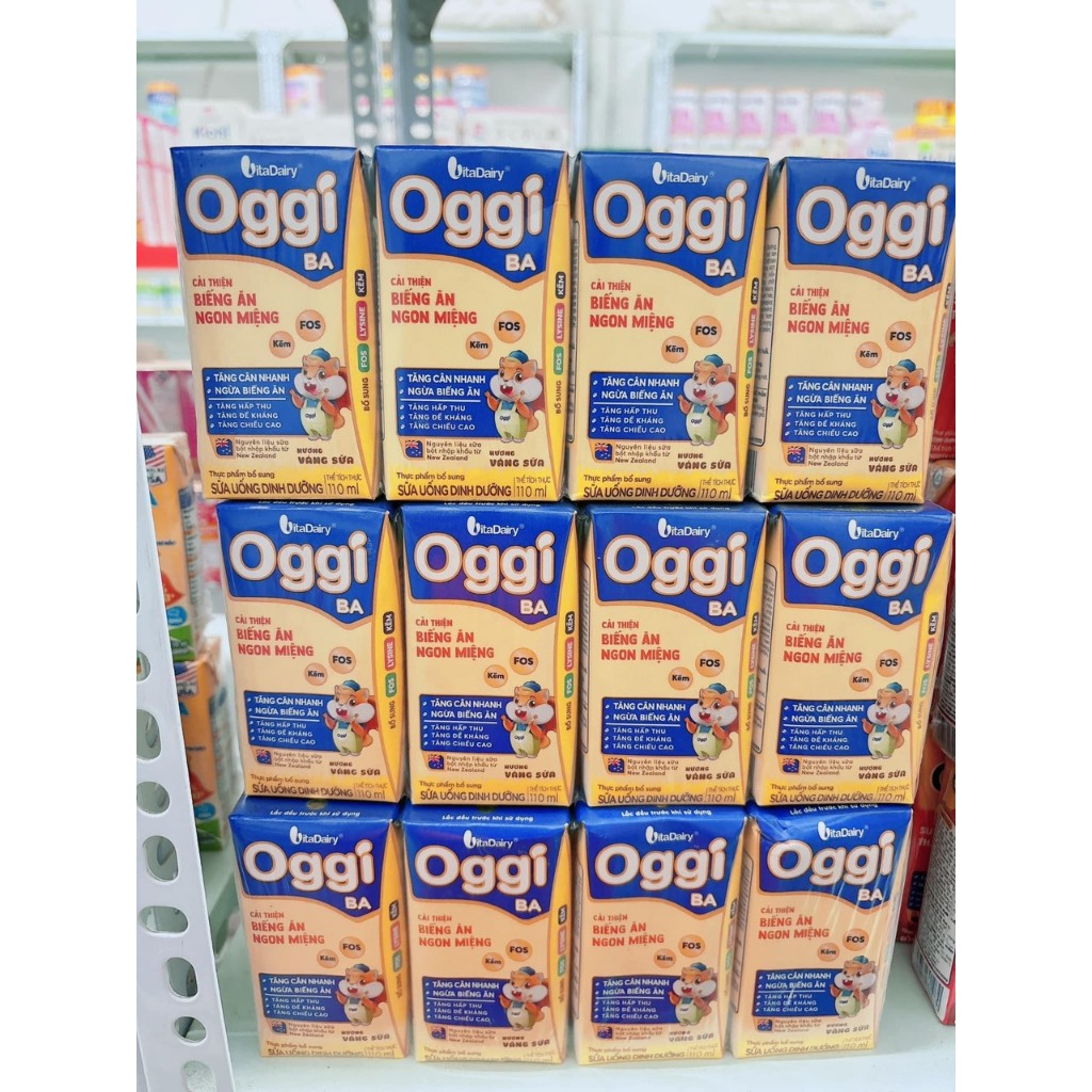 Thùng 48 hộp Sữa Bột Pha sẵn Oggi đủ loại 110ml