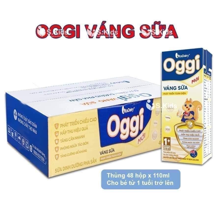 Thùng 48 hộp Sữa Bột Pha sẵn Oggi đủ loại 110ml