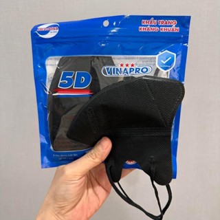 Thùng 500 Cái Khẩu Trang 5D Vinapro,Hàng Chất Lượng Cao 3 Lớp Kháng Bụi