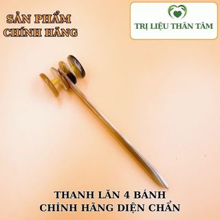 Dụng Cụ Massage - Lăn 4 bánh Massage Mặt Sừng Trâu 100%