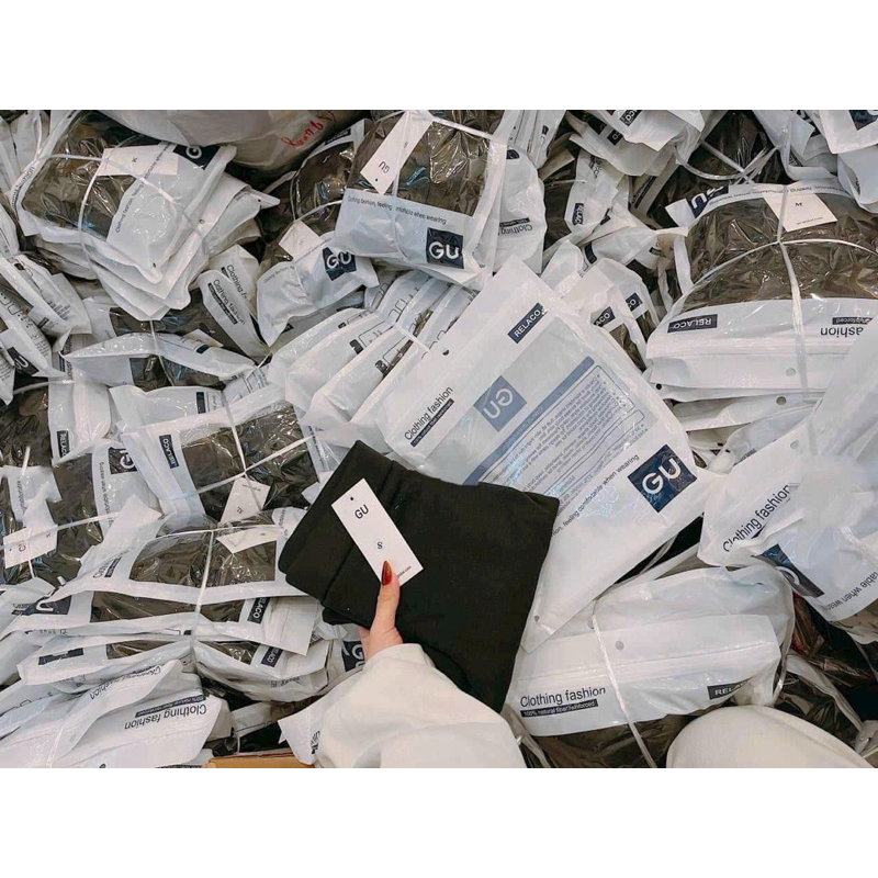 Quần legging lót lông Gu siêu ấm co dãn tốt, Quần lót lông Gu legging ôm ấm co dãn